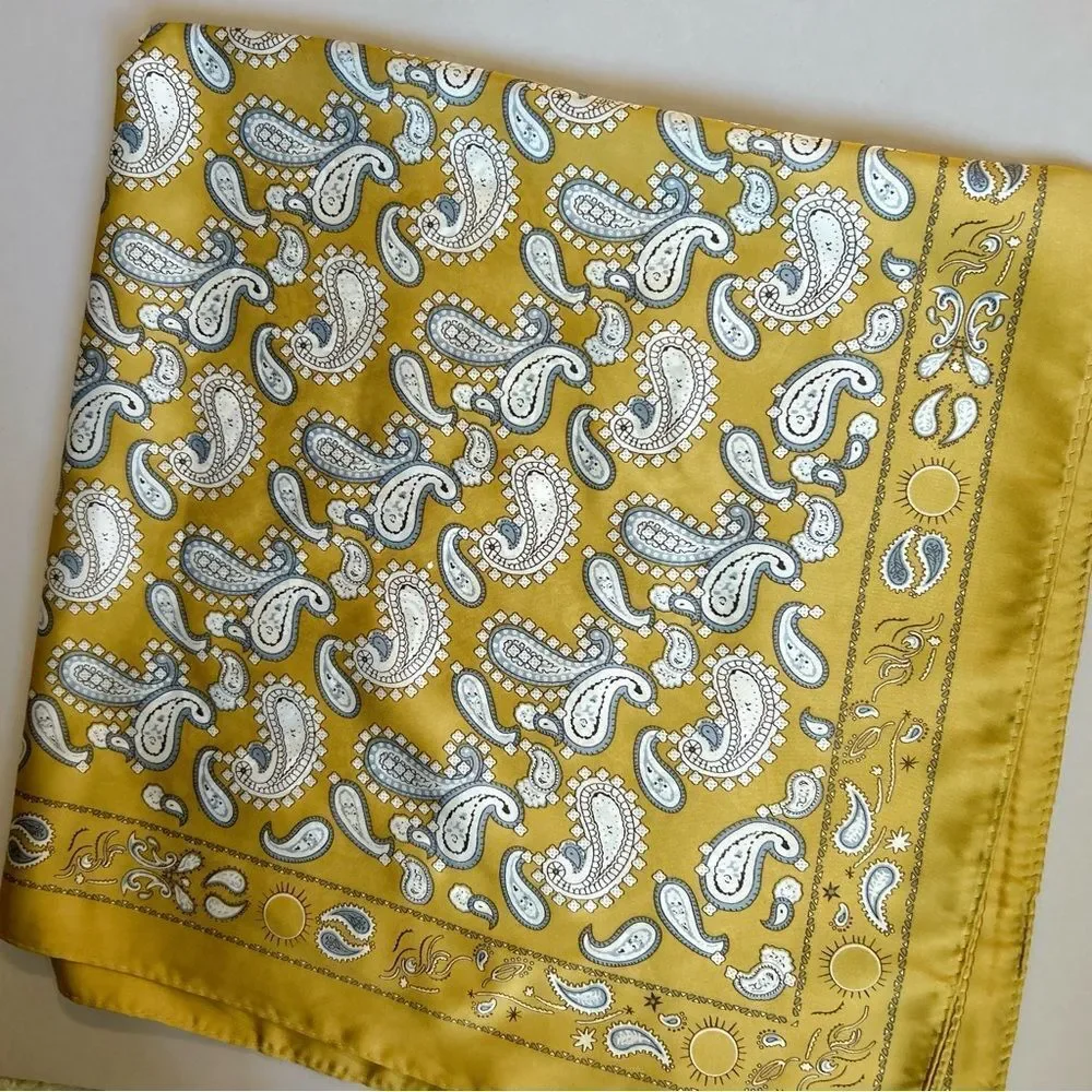 Boho Paisley Print Scarf S72
